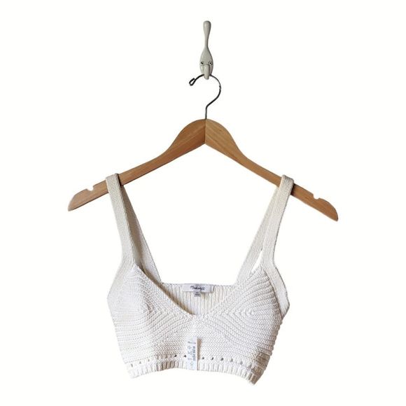 Madewell NWT‎ Crochet Sweater Bralette Size XS in Lighthouse NL076 - Picture 9 of 13